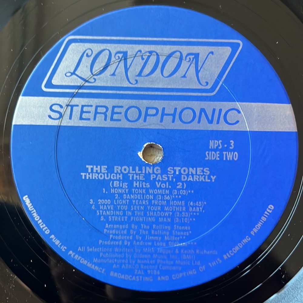 The Rolling Stones -“Through The Past, Darkly (Big Hits Vol. 2)” Vinyl LP - Picture 5 of 5